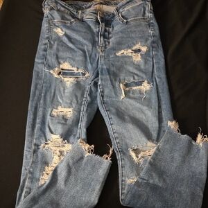 AMERICAN EAGLE Distressed Blue Women's Jeans
